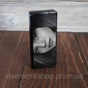 Запальничка USB з індивідуальним гравіюванням 2 в 1 Q034 фото